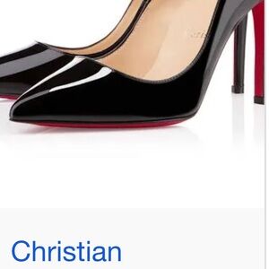 Christian Louboutin Black and Red Heels